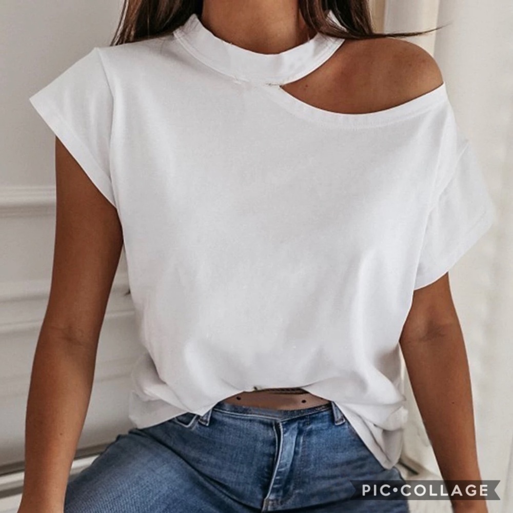 Cute White T-Shirt - Picture 2 of 3